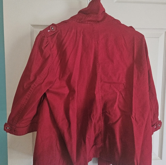 Red Button-Up Jacket - Picture 2 of 3